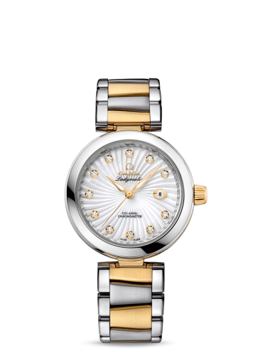 Omega LadyMatic Co-Axial 34 Stainless Steel / Yellow Gold / MOP / Bracelet